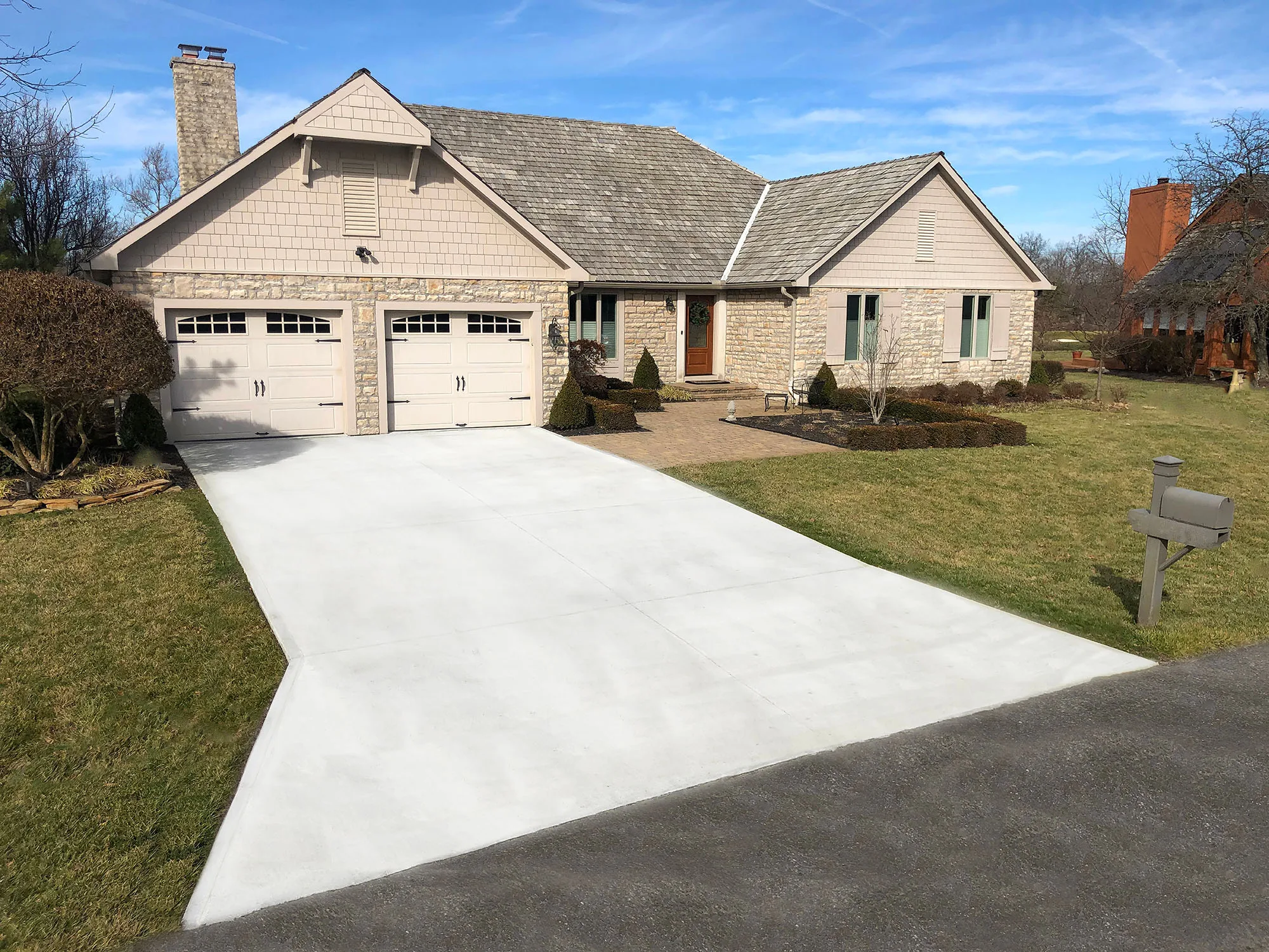 Concrete driveway services in Ocean and Monmouth County New Jersey